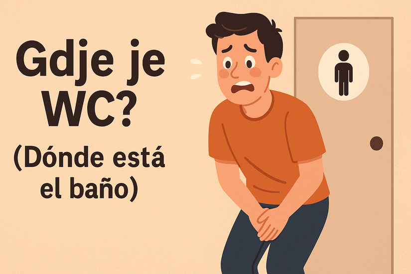 ¿Dónde está el baño? en croata