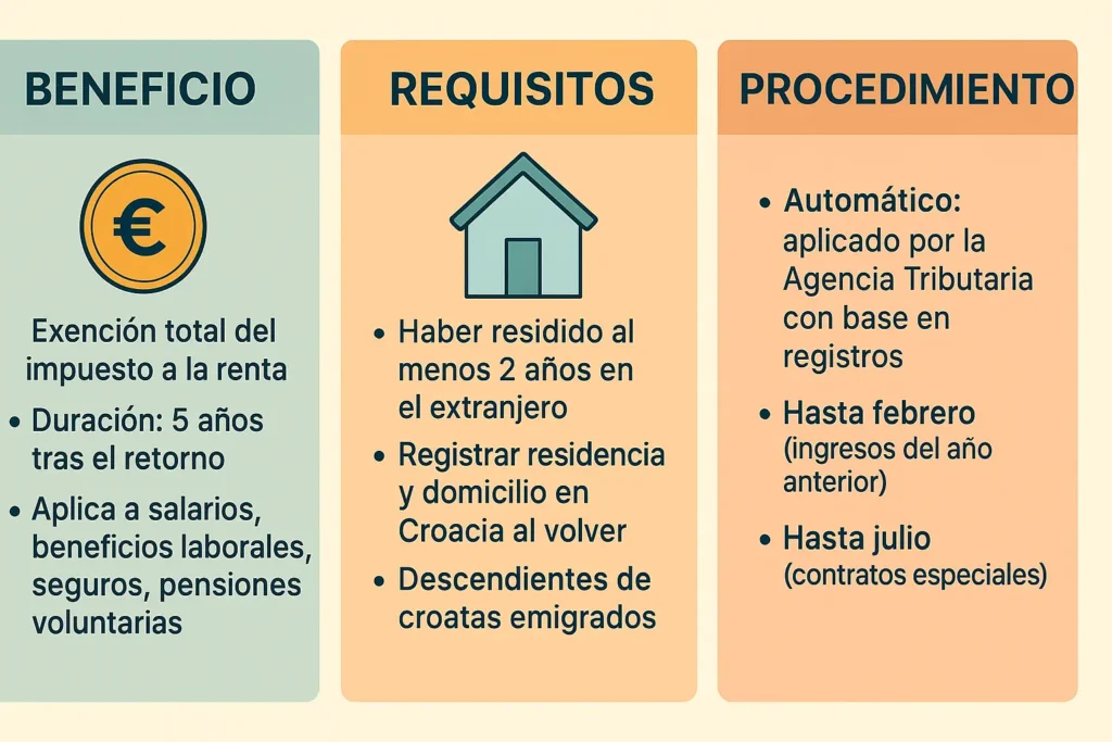 Exención de impuestos - Beneficio, requisitos, procedimiento